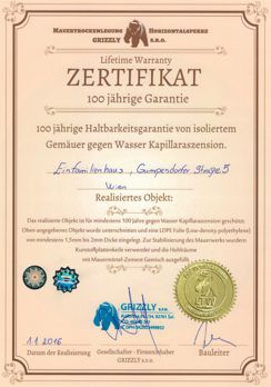 certifikat grizzly small at